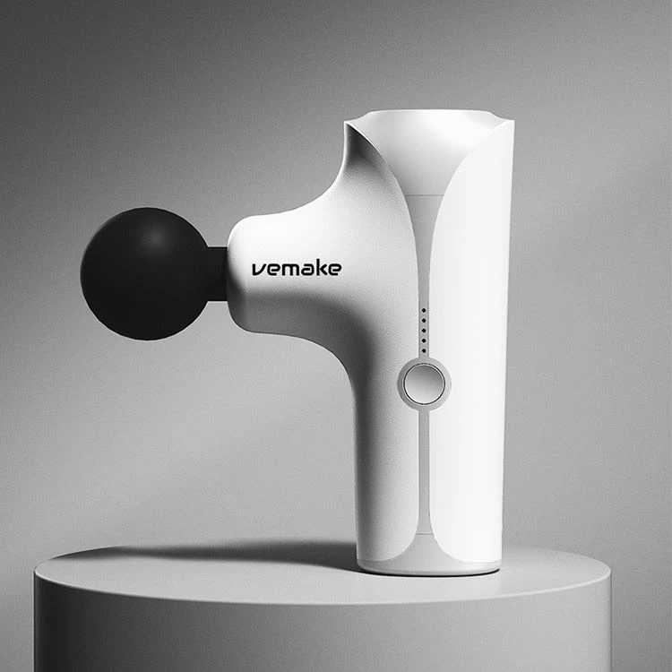 massage gun on stomach